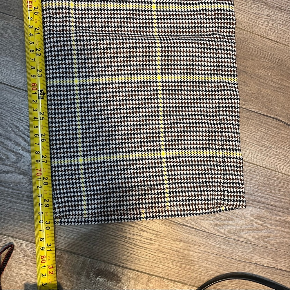 Scotch And Soda plaid Wide-Leg High-Rise Checked Pants Size S - Picture 10 of 16